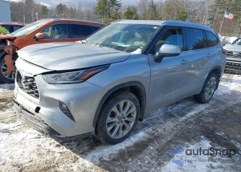 2022 Toyota Highlander Hybrid Limited из США, поврежденный, VIN 5TDXBRCHXNS547201